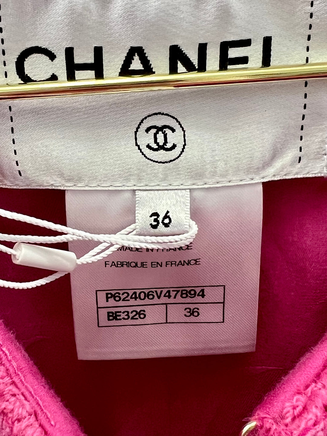CHANEL CAMELLIA TWEED CAPE JACKET