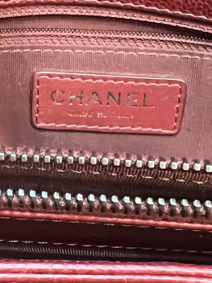 CHANEL CAVIAR QUILTED LEATHER CITY SHOPPER TOTE BAG-HS
