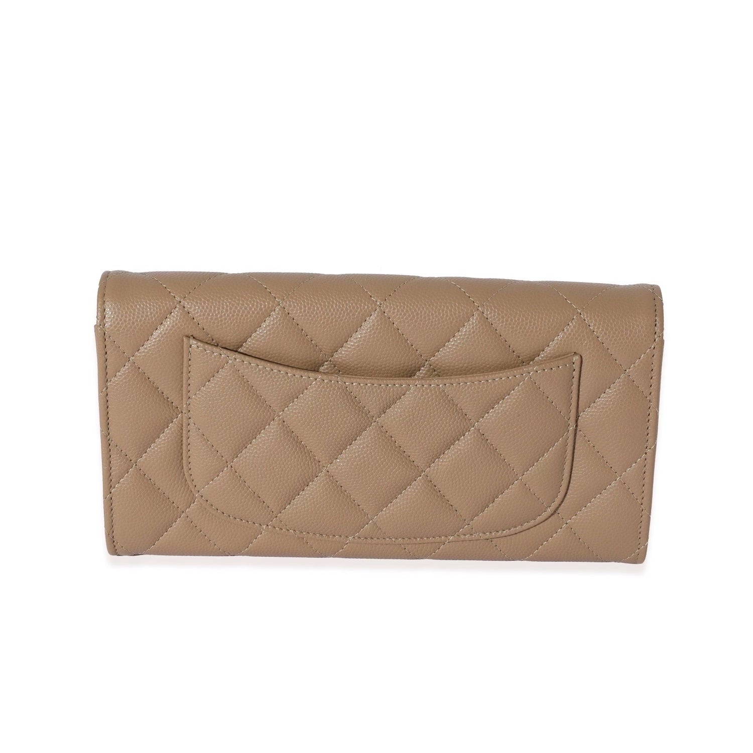 CHANEL CAVIAR QUILTED LARGE GUSSET FLAP WALLET