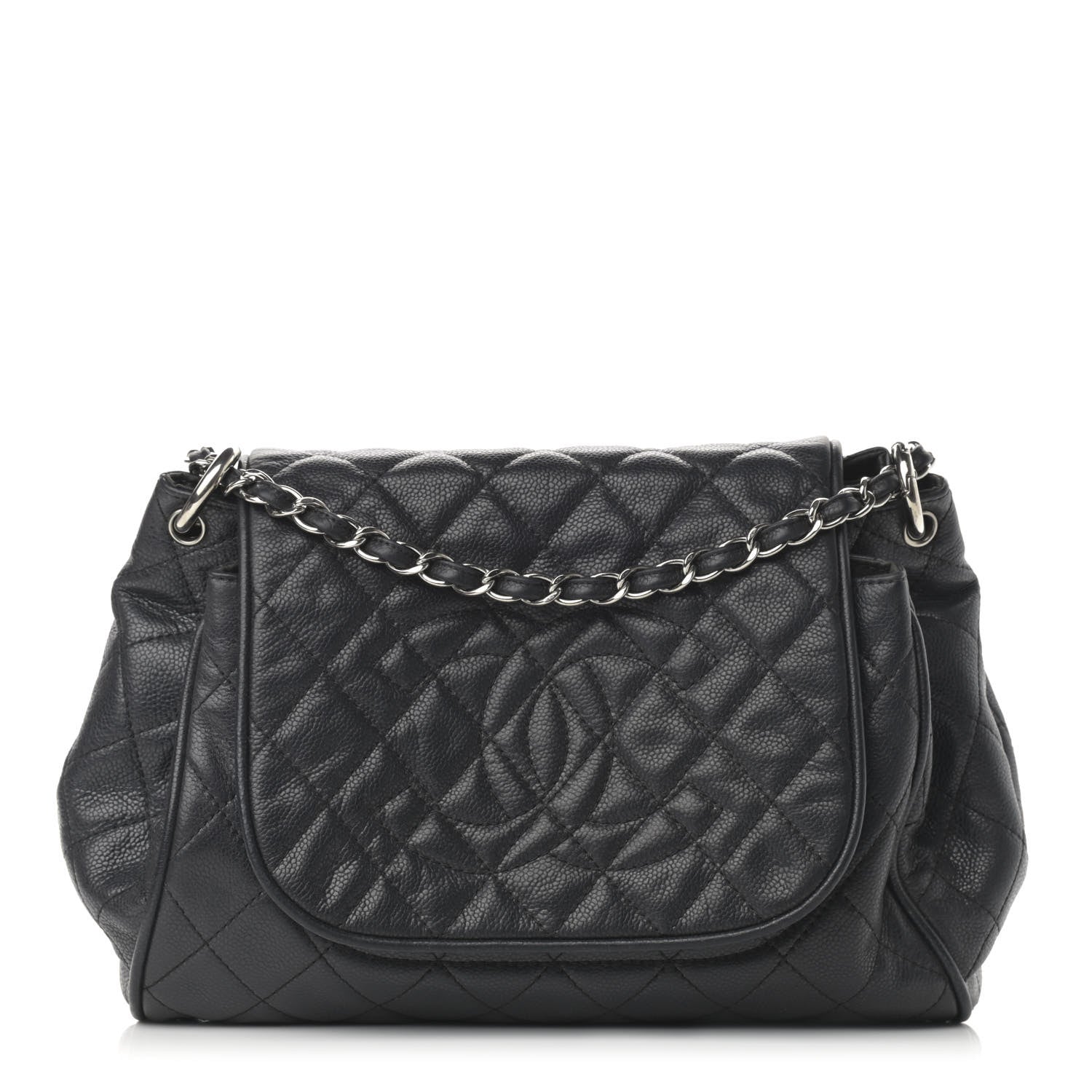 CHANEL CAVIAR QUILTED TIMELESS ACCORDION FLAP BAG