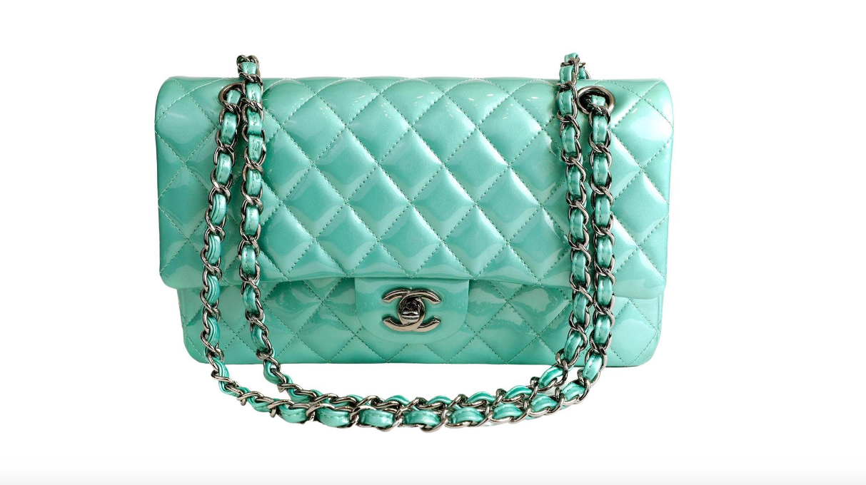 CHANEL MEDIUM CLASSIC FLAP BAG PATENT LEATHER – Caroline's Fashion Luxuries