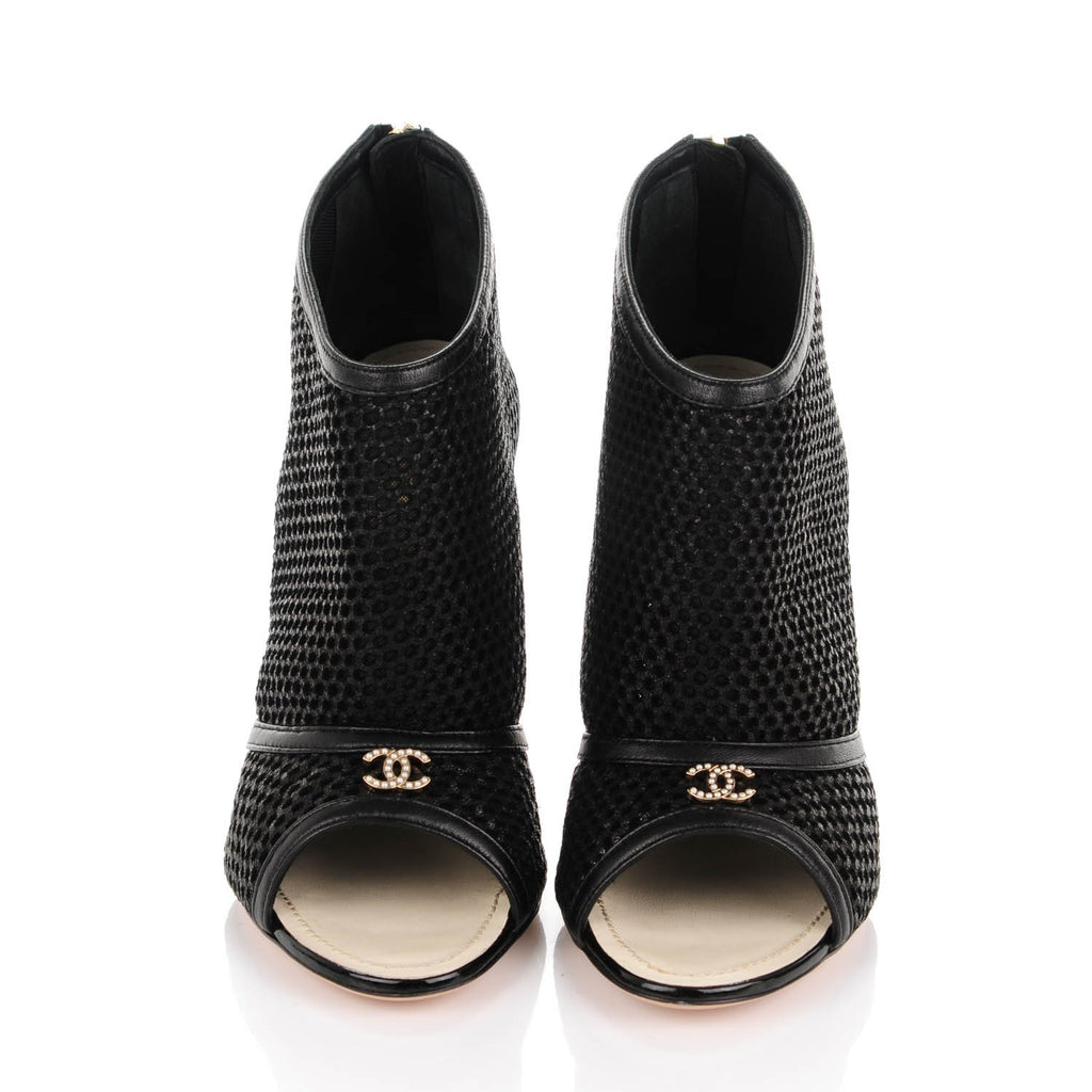 CHANEL, Shoes, Like Newminor Wear In Box Chanel Mesh Booties