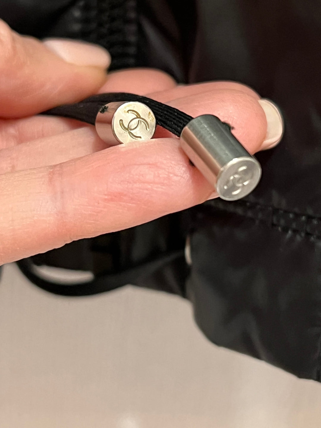 CHANEL HOODED NYLON JACKET