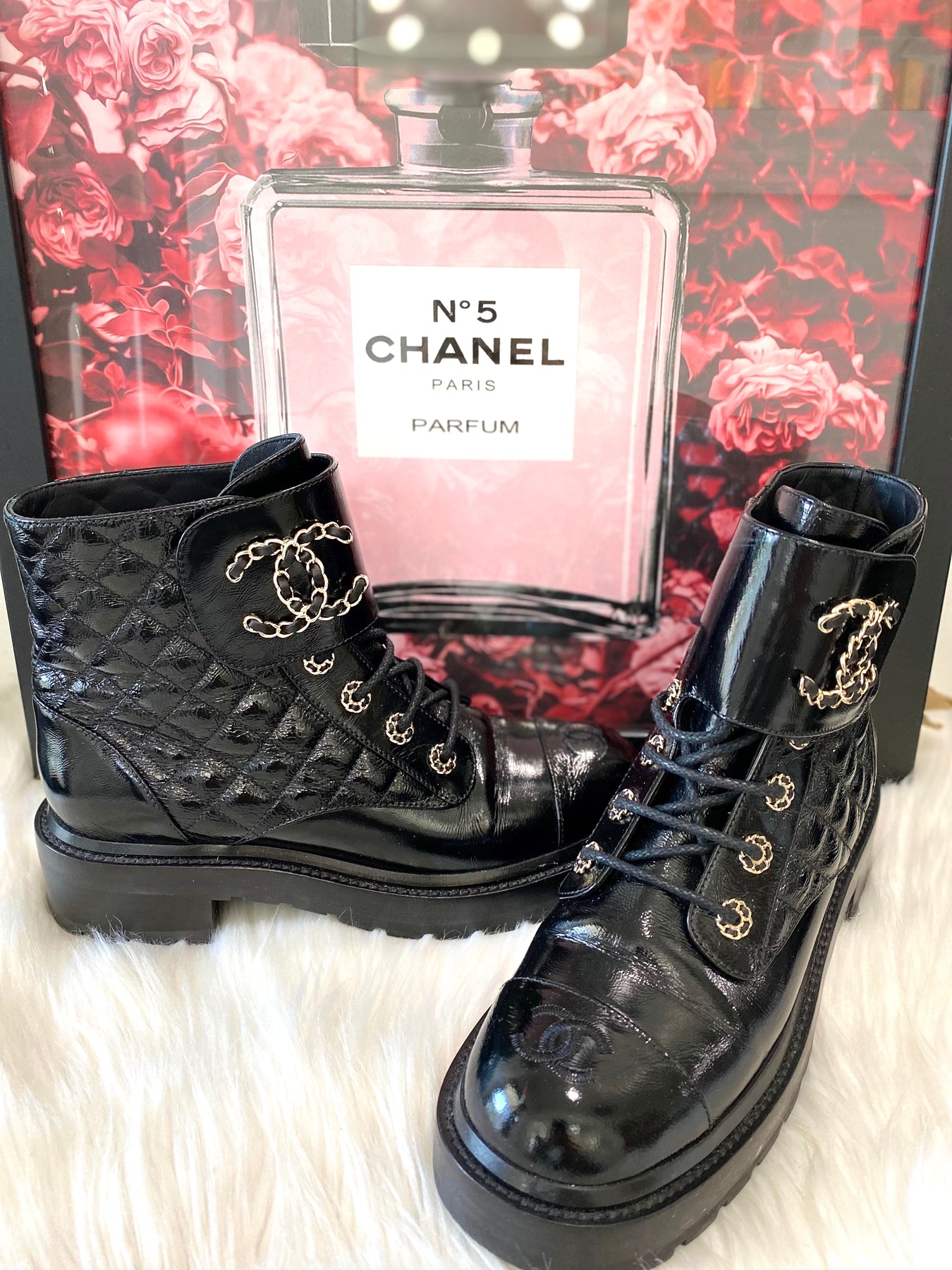 Chanel Quilted Boots - 22 For Sale on 1stDibs  chanel booties, chanel mid  calf boots, chanel quilted boots 2022