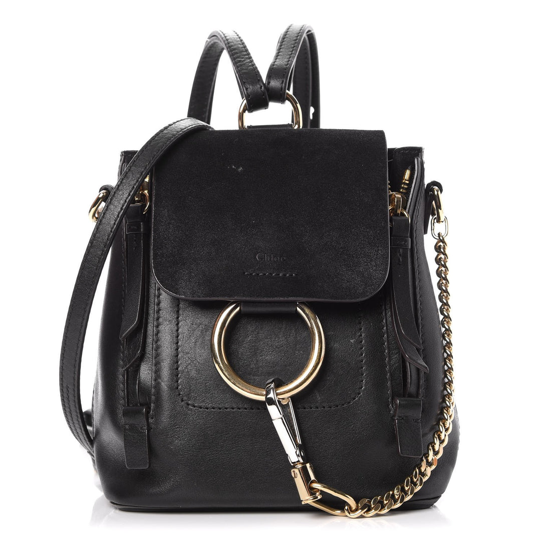 chloé small faye suede & leather backpack duplicate CHLOÉ SUEDE CALFSKIN FAYE BACKPACK – Caroline's Fashion Luxuries
