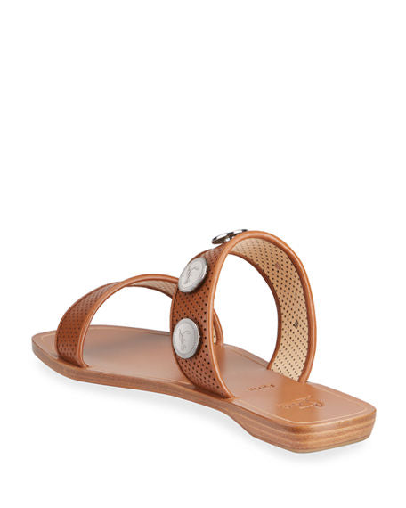 Christian Louboutin Bitcorn Logo Medallion Flat Sandals