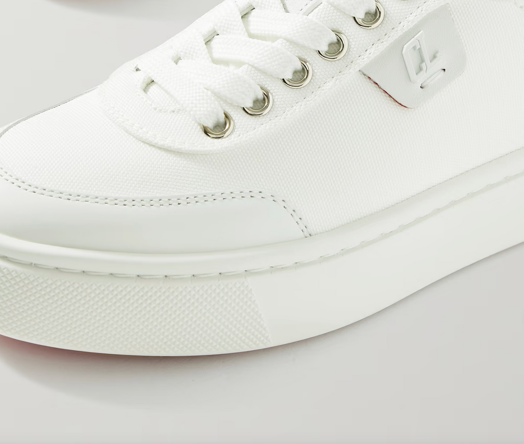 CHRISTIAN LOUBOUTIN Simplerui Canvas Leather Sneakers