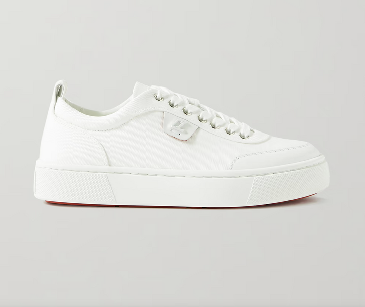 CHRISTIAN LOUBOUTIN Simplerui Canvas Leather Sneakers