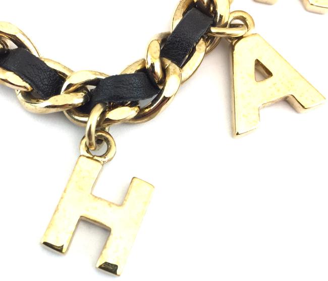 CHANEL CC LOGO LETTERING CHARM BRACELET