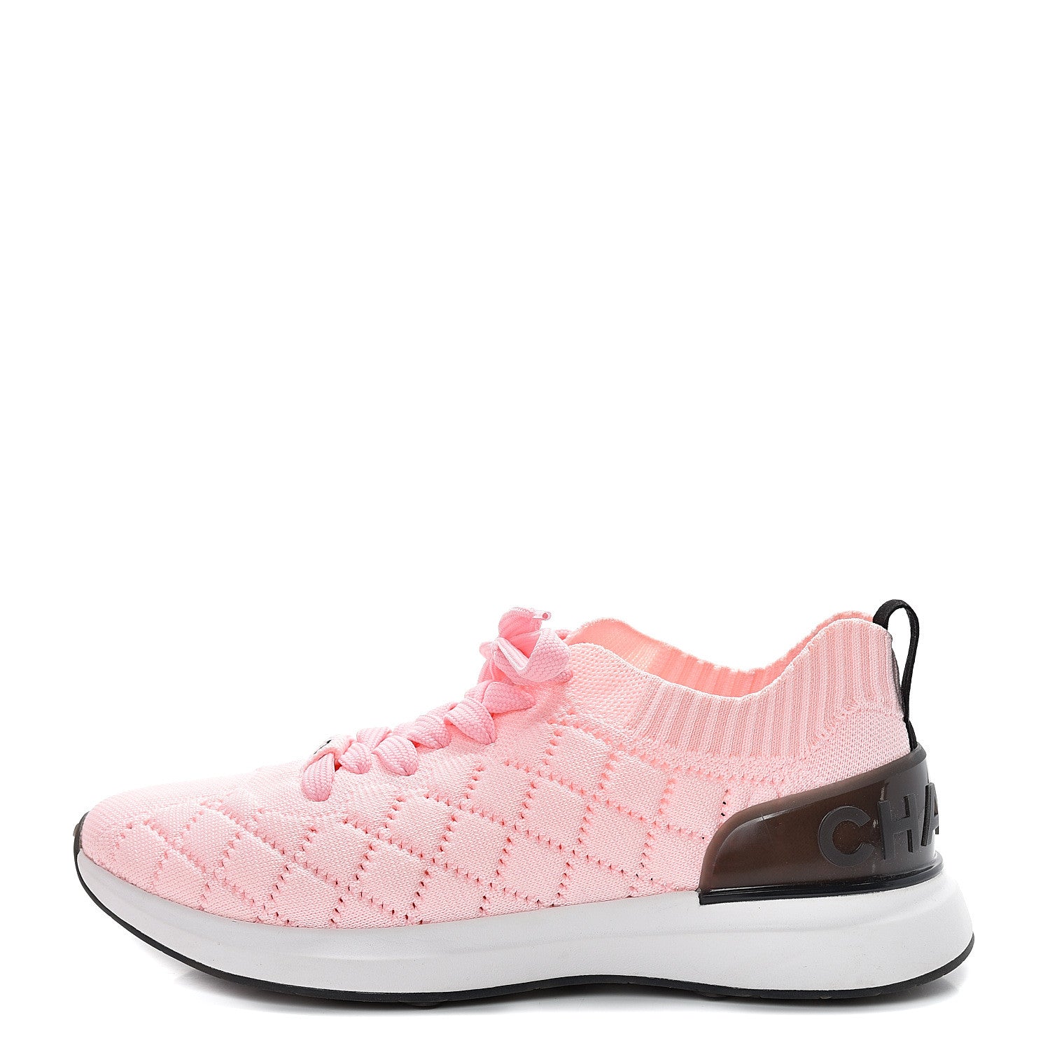 CHANEL, Shoes, Chanel Fabric Knit White Sneakers