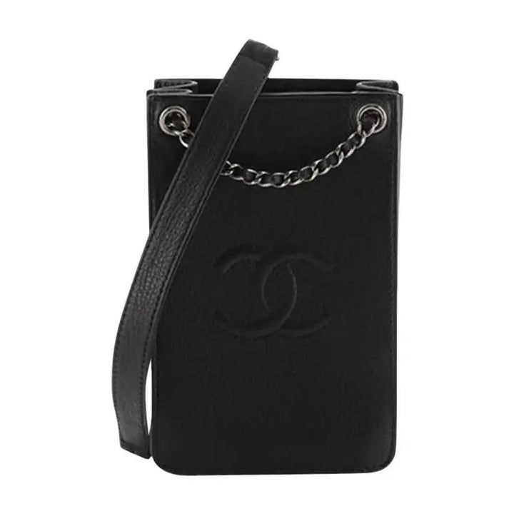 CHANEL CC CALFSKIN LEATHER CROSSBODY BAG