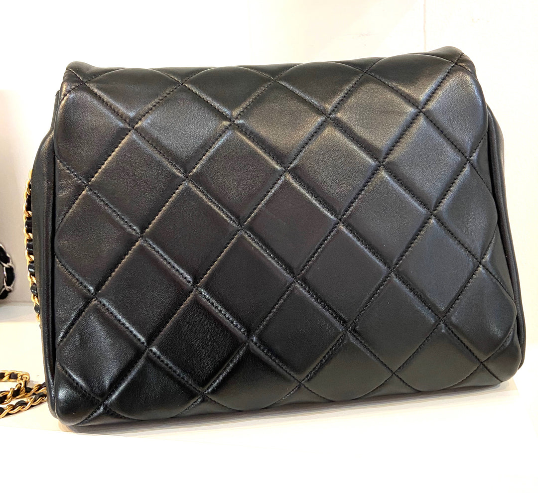 CHANEL QUILTED LAMBSKIN FLAP BAG
