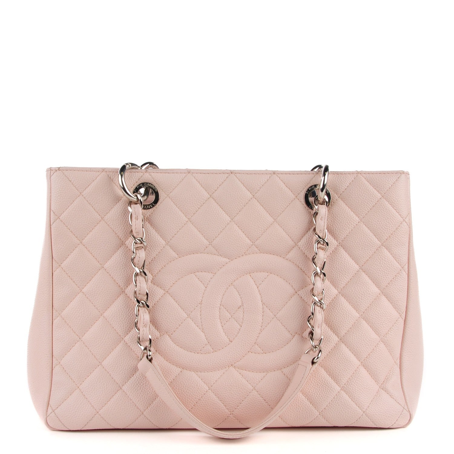 CHANEL Caviar Quilted Grand Shopping Tote GST Blush – Caroline's Fashion  Luxuries