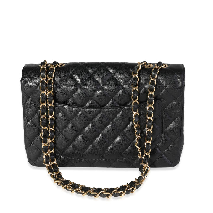 CHANEL MAXI CLASSIC CAVIAR LEATHER SINGLE FLAP BAG