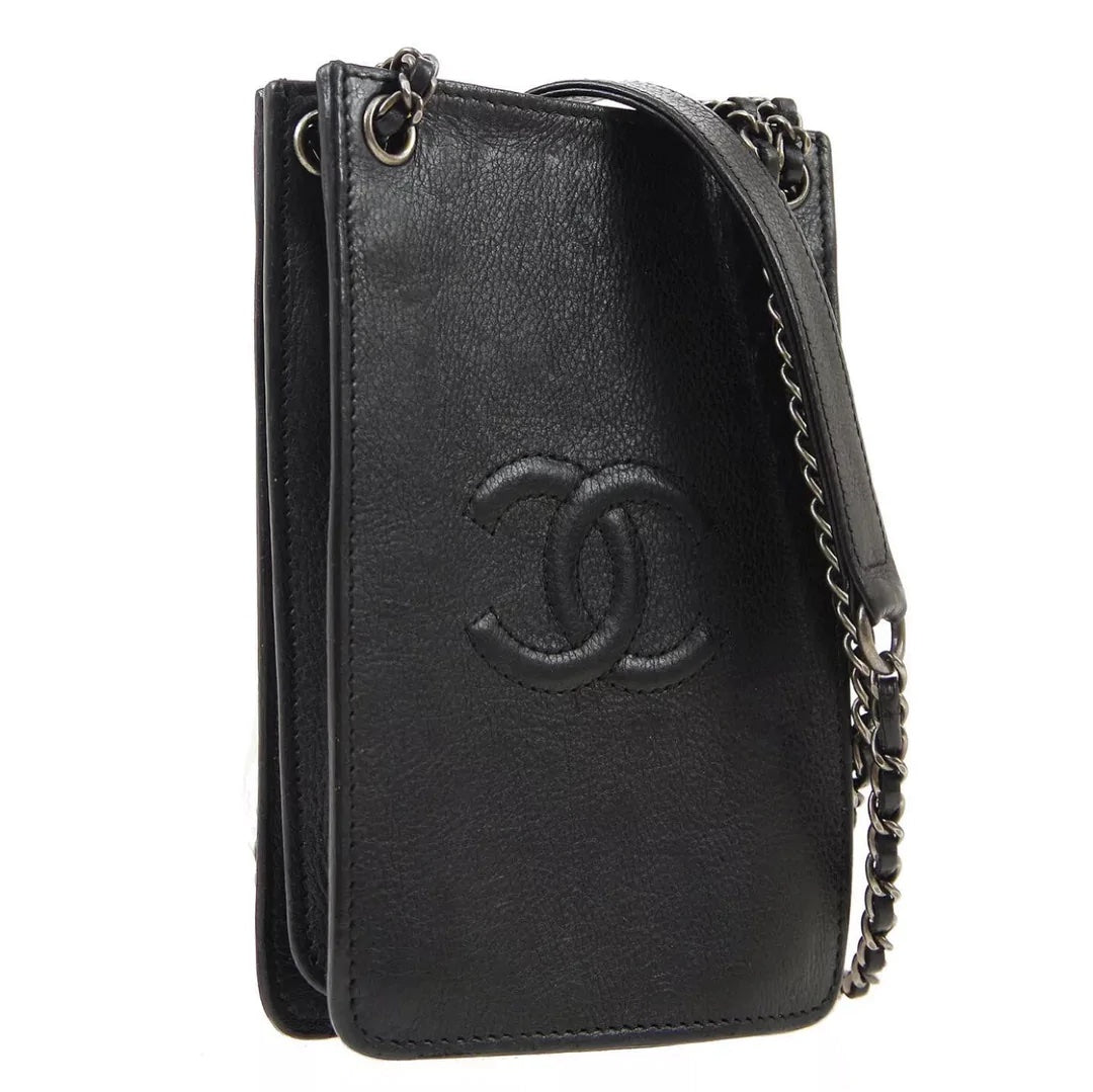 CHANEL CC CALFSKIN LEATHER CROSSBODY BAG
