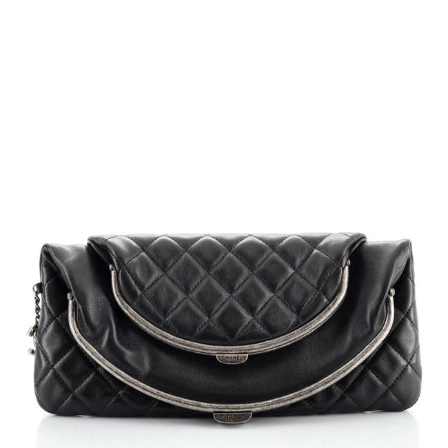 CHANEL DOUBLE KISSLOCK FOLD OVER QUILTED LEATHER MEDIUM CLUTCH – Caroline's  Fashion Luxuries