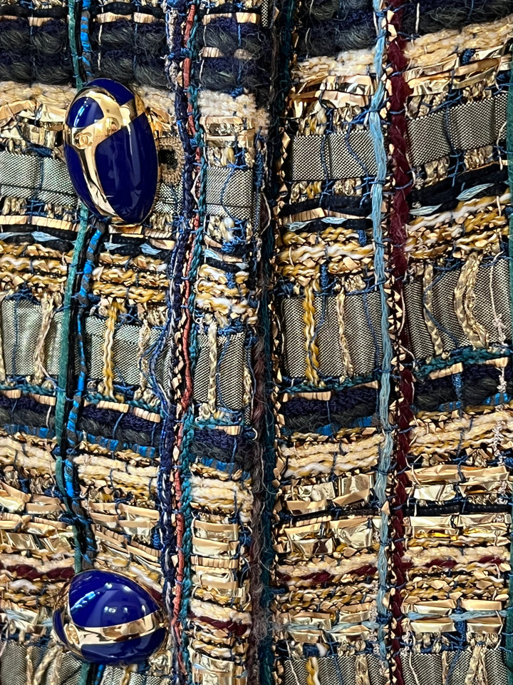 CHANEL EGYPT COLLECTION GOLD RUNWAY TWEED JACKET