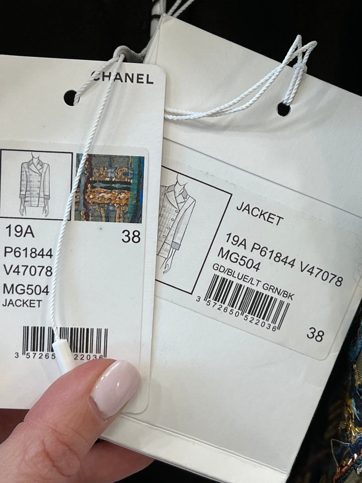 CHANEL EGYPT COLLECTION GOLD RUNWAY TWEED JACKET