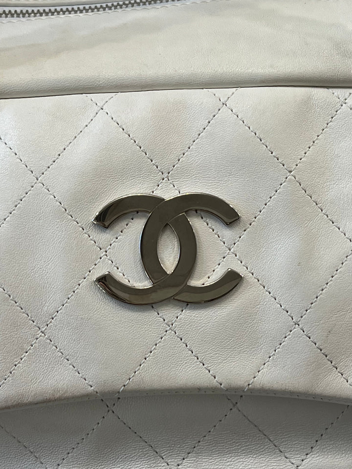 CHANEL LAMBSKIN LARGE BOWLER BAG
