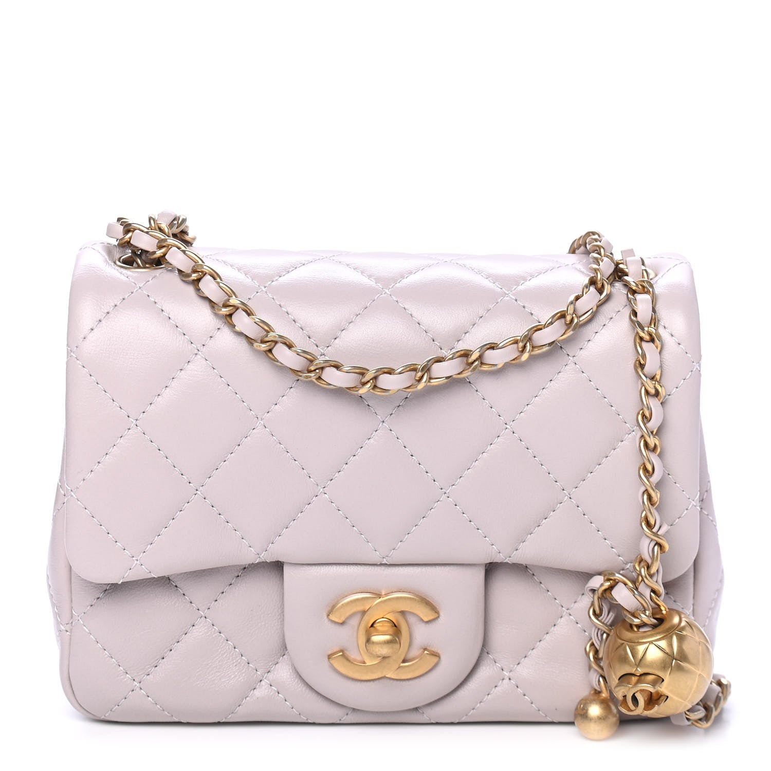 CHANEL QUILTED LAMBSKIN PEARL CRUSH FLAP BAG – Caroline's Fashion Luxuries