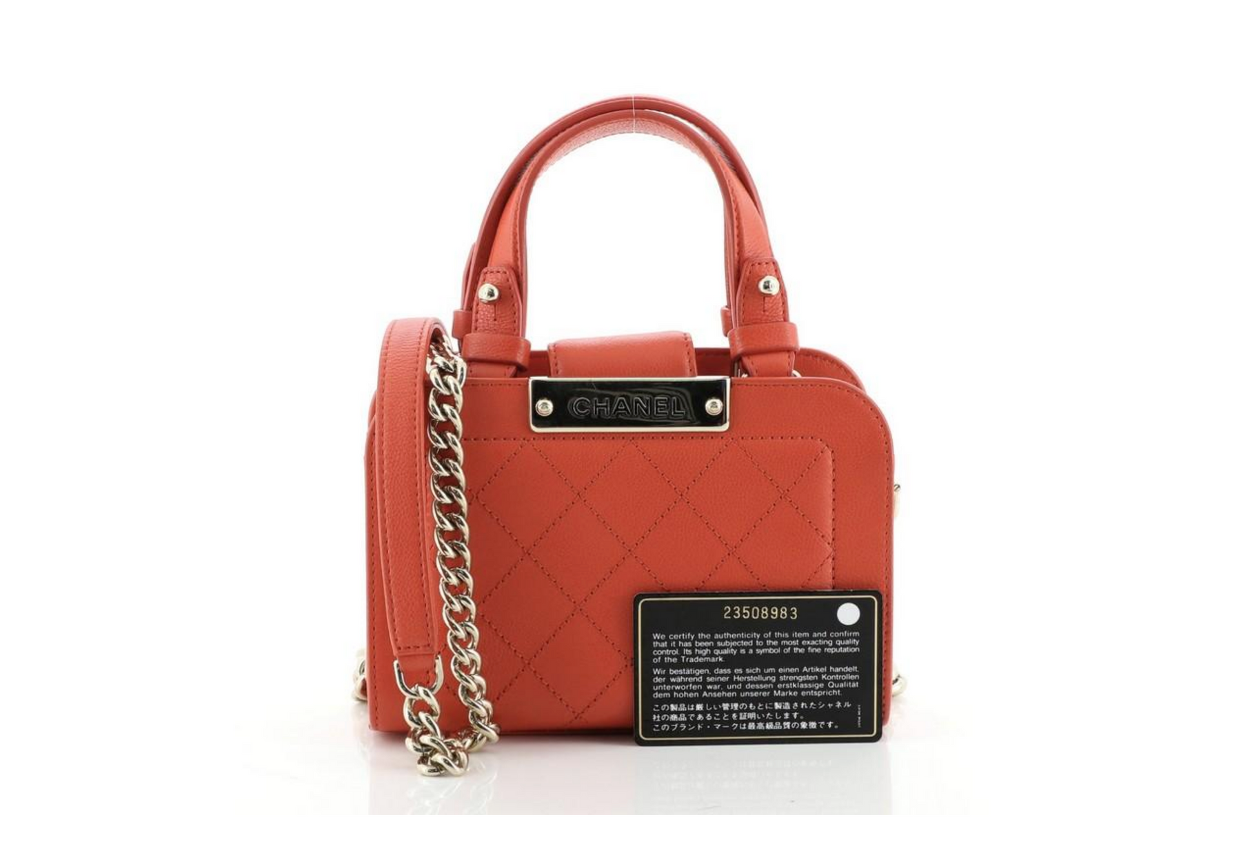 CHANEL Label Click Shopping Tote Quilted Calfskin Mini – Caroline's Fashion  Luxuries
