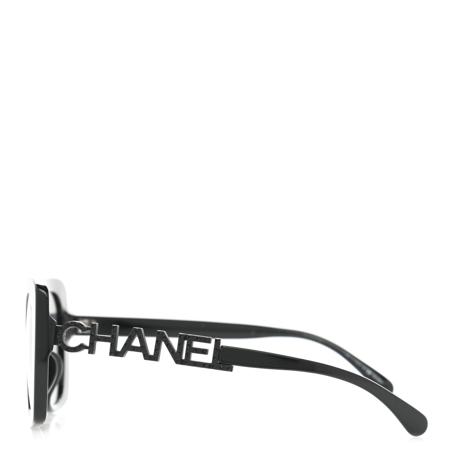 Oversized sunglasses Chanel Black in Plastic - 38954822