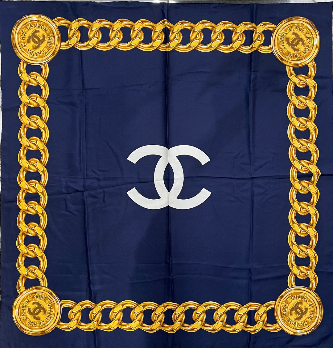 Chanel-Paris-CC-Silk-Scarf-
