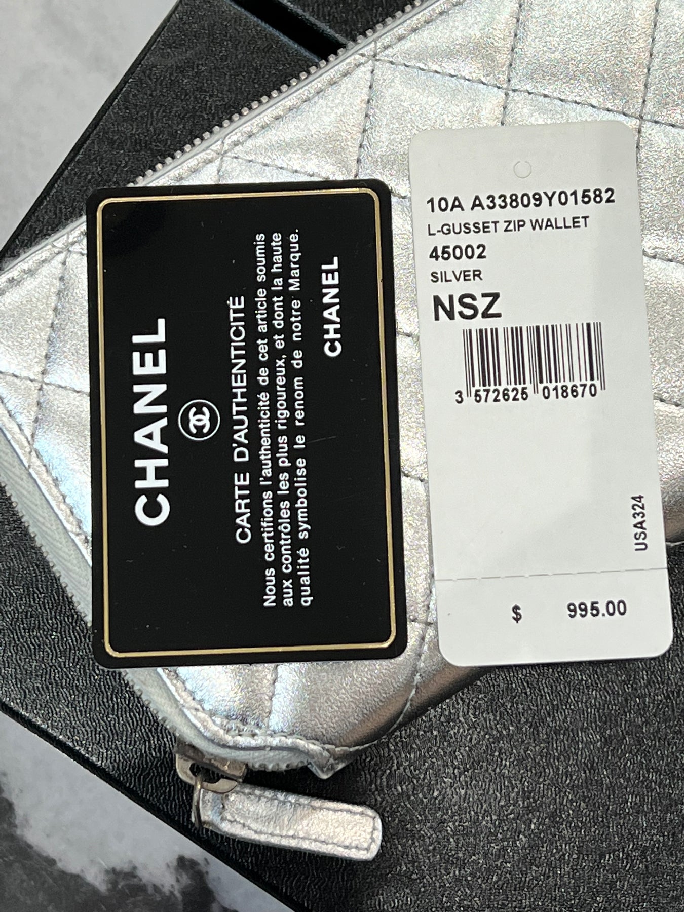 CHANEL CAVIAR QUILTED ZIP AROUND WALLET – Caroline's Fashion Luxuries