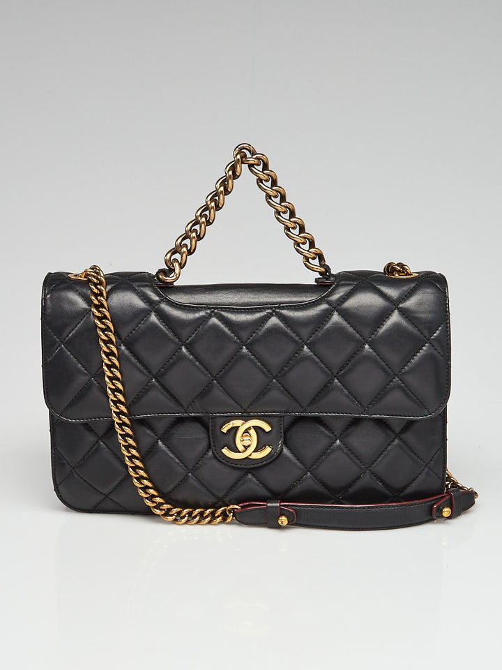 【CHANEL】Chanel perfect edge flap bag【ランク:A】 Pre-owned Chanel Perfect Edge Flap Bag Beige Aged Calfskin