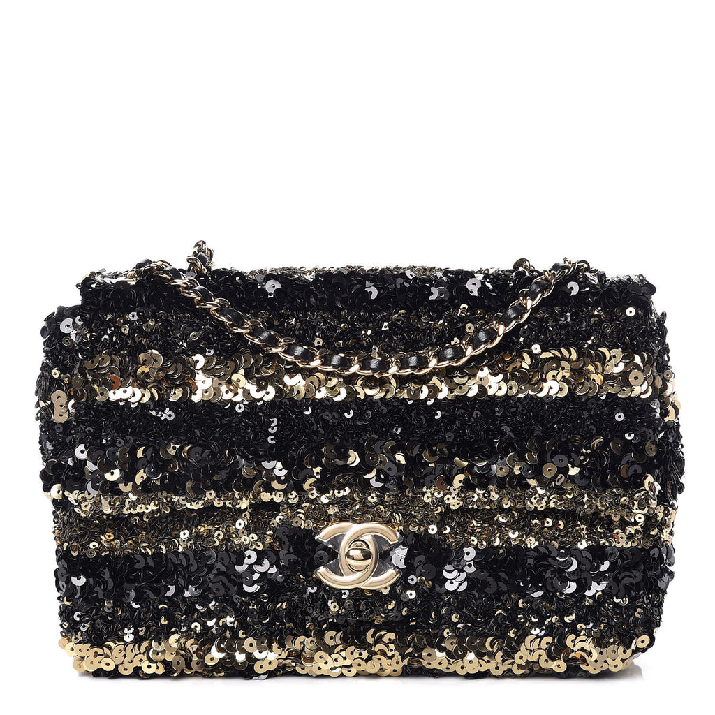 CHANEL Sequin Classic Mini Flap Bag – Caroline's Fashion Luxuries
