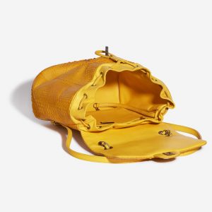 CHANEL URBAN SPIRIT PYTHON YELLOW BACKPACK