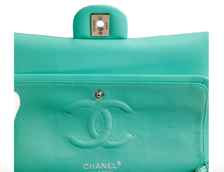 CHANEL MEDIUM CLASSIC FLAP BAG PATENT LEATHER