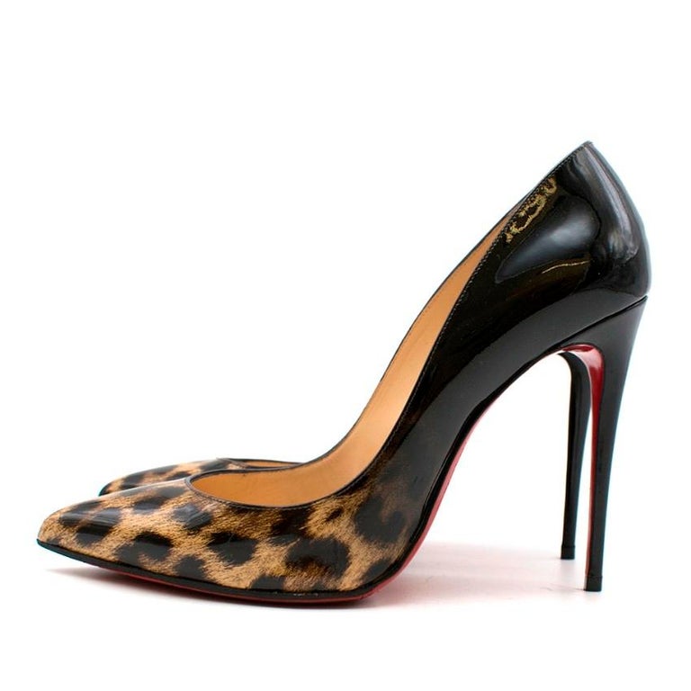CHRISTIAN LOUBOUTIN DORISSIMA 100 DEGRADE LEOPARD PUMPS