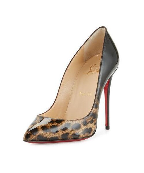 CHRISTIAN LOUBOUTIN DORISSIMA 100 DEGRADE LEOPARD PUMPS