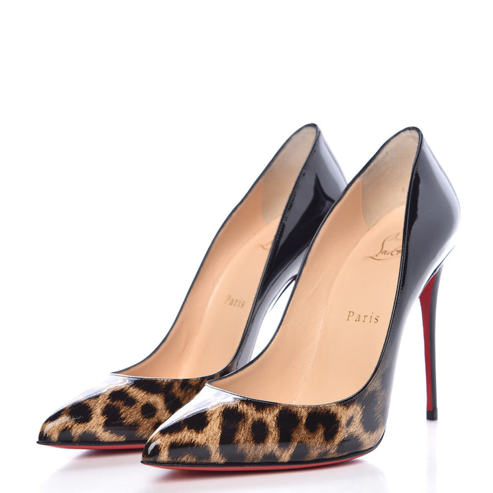 CHRISTIAN LOUBOUTIN DORISSIMA 100 DEGRADE LEOPARD PUMPS