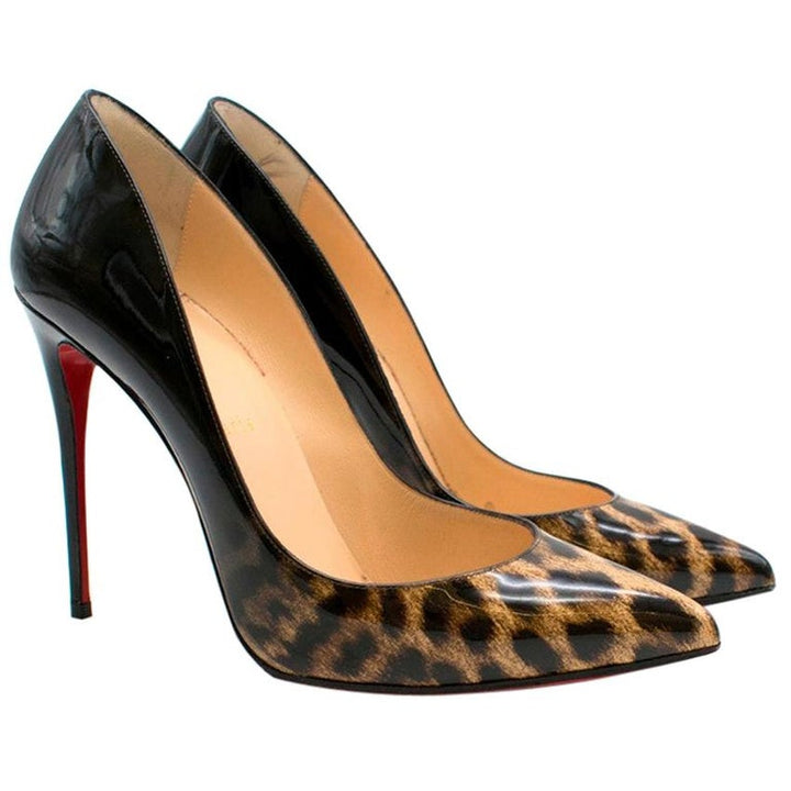 CHRISTIAN LOUBOUTIN DORISSIMA 100 DEGRADE LEOPARD PUMPS