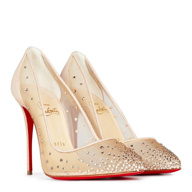 CHRISTIAN LOUBOUTIN FOLLIES STRASS PUMPS