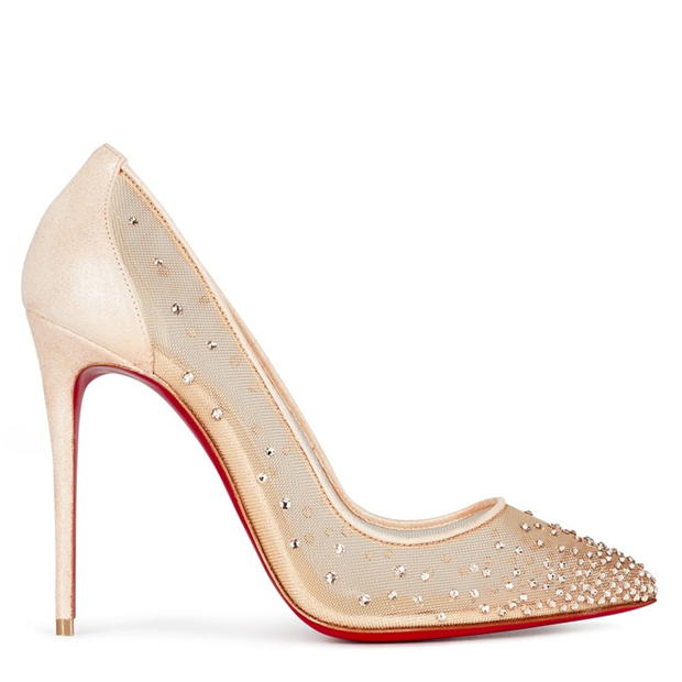 CHRISTIAN LOUBOUTIN FOLLIES STRASS PUMPS