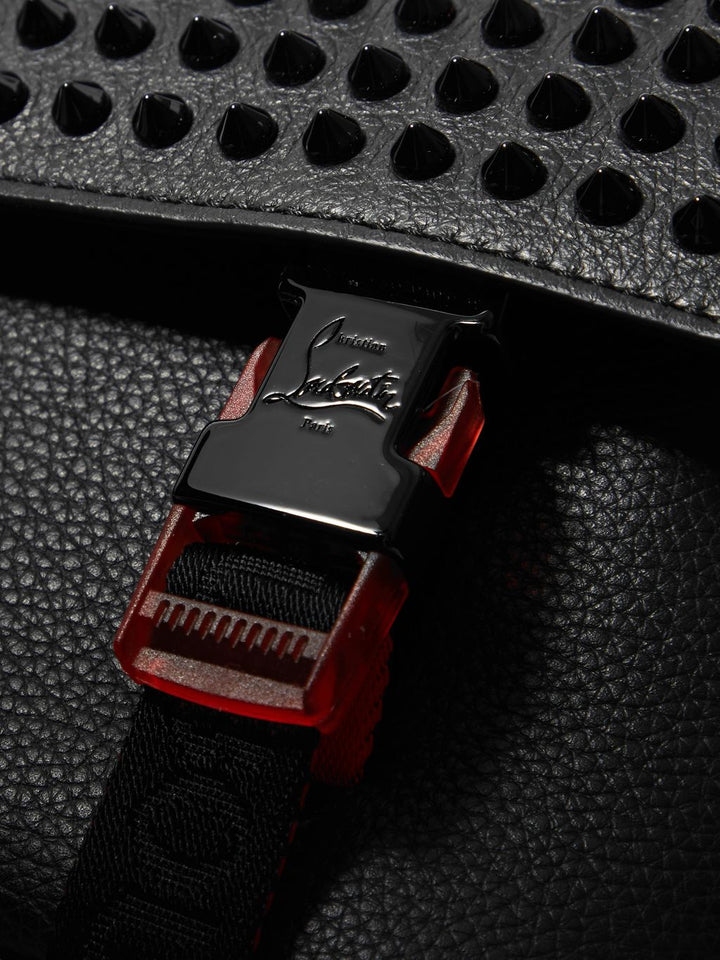 チョコ　ルブタン LOUBICLIC MESSENGER SMALL Christian Louboutin Men's Small Loubiclic Messenger Bag In