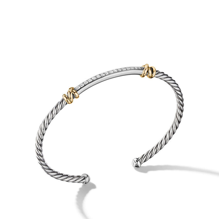 DAVID YURMAN PETITE HELENA TWO STATION WRAP BRACELET WITH DIAMONDS