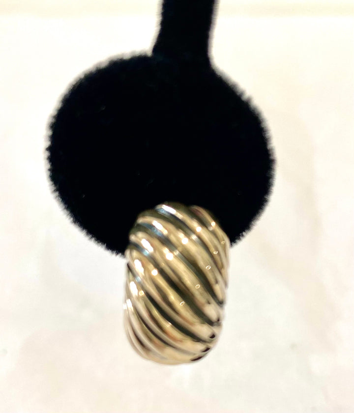 DAVID YURMAN STERLING SILVER CLASSIC CABLE EARRINGS
