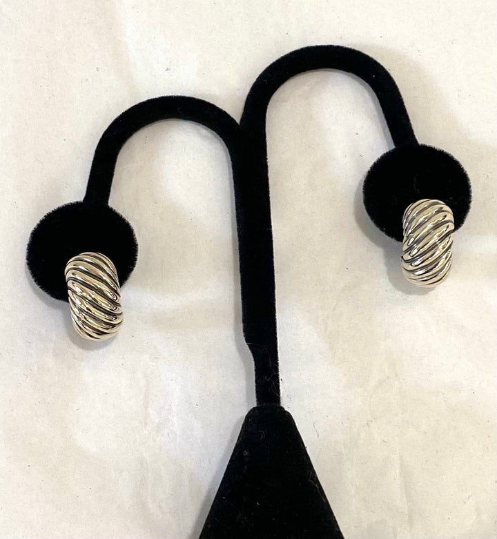 DAVID YURMAN STERLING SILVER CLASSIC CABLE EARRINGS