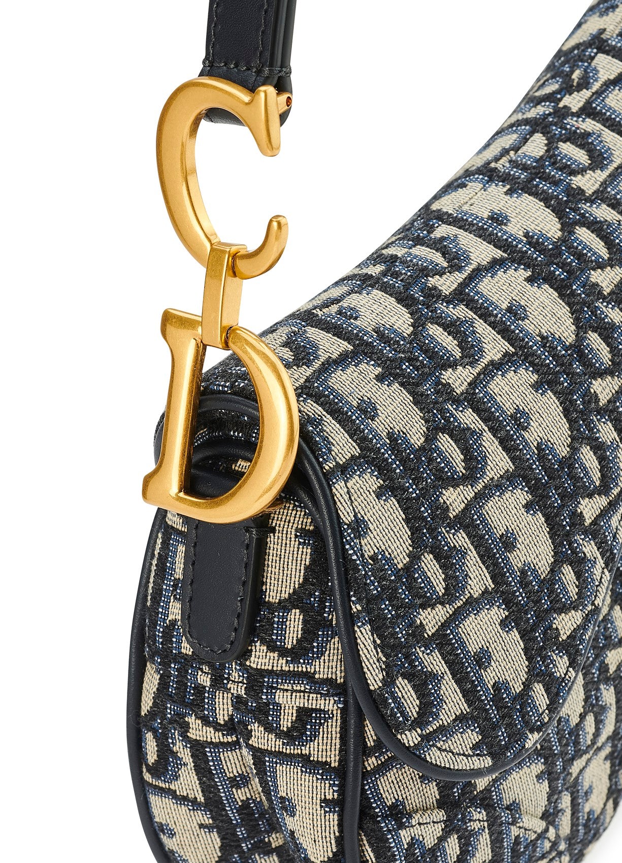 Dior Mini Saddle Bag Oblique Jacquard Beige/Black in Canvas/Leather with  Silver-tone - US
