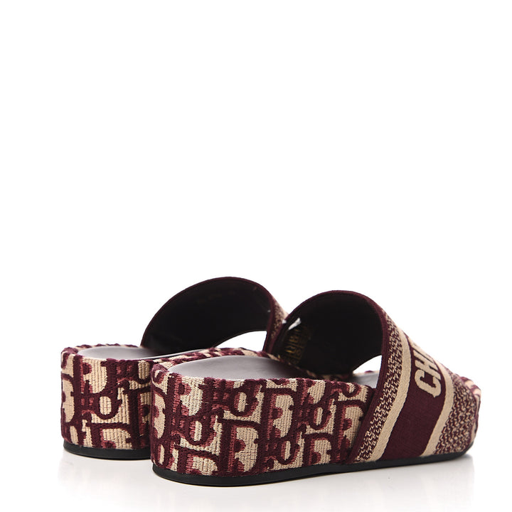 DIOR OBLIQUE D-WAY PLATFORM SANDALS