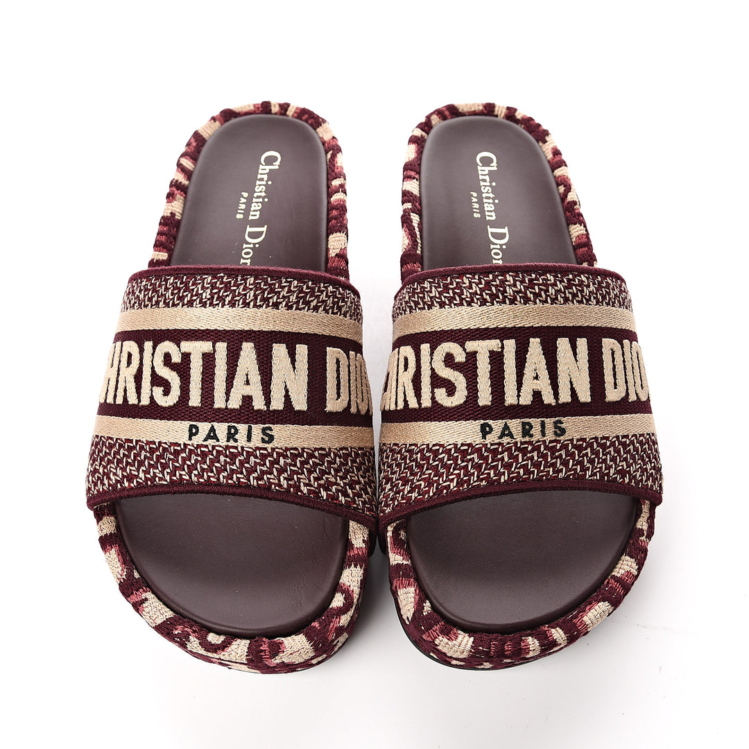DIOR OBLIQUE D-WAY PLATFORM SANDALS