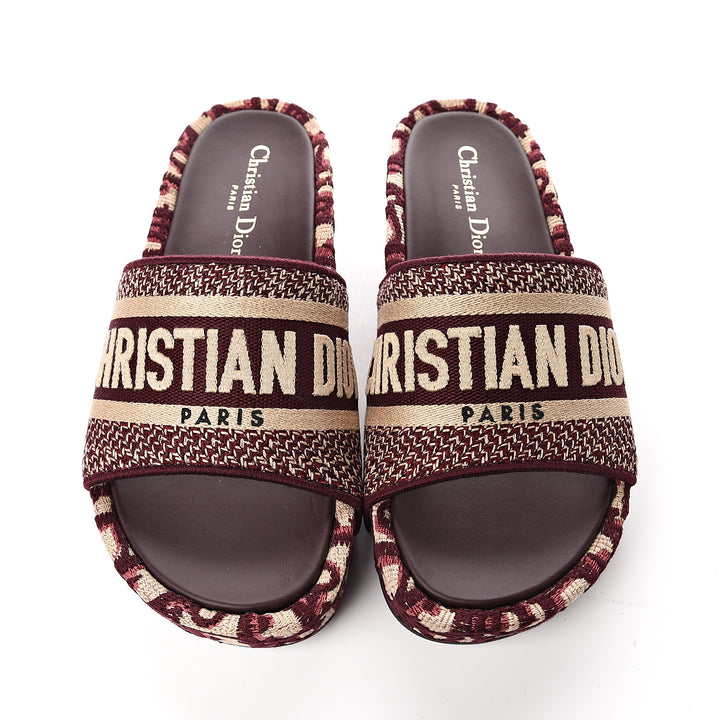 DIOR OBLIQUE D-WAY PLATFORM SANDALS