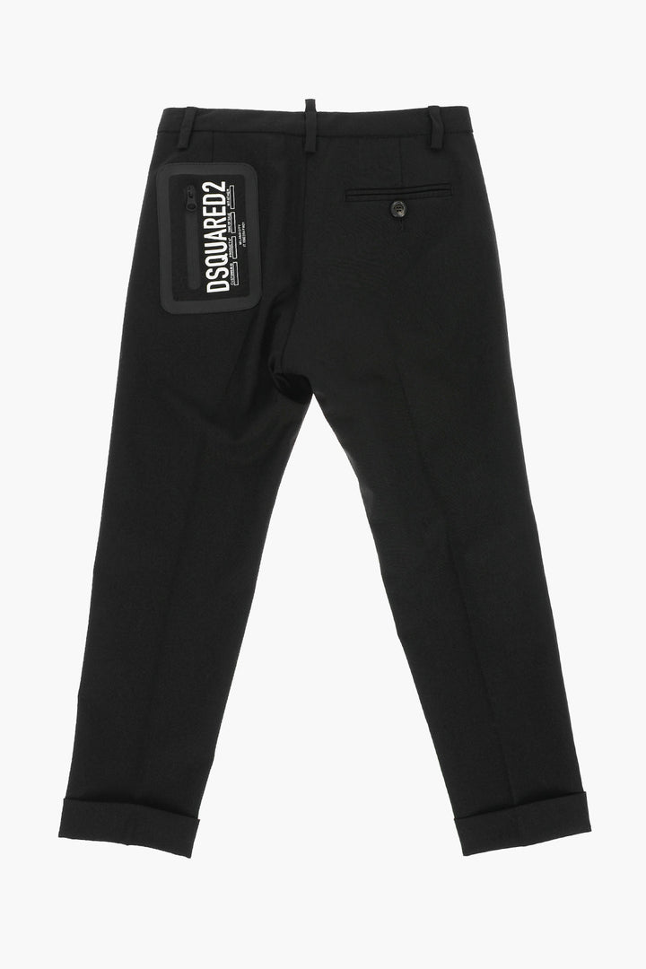 DSQUARED2 3 POCKETS VIRGIN WOOL PANTS