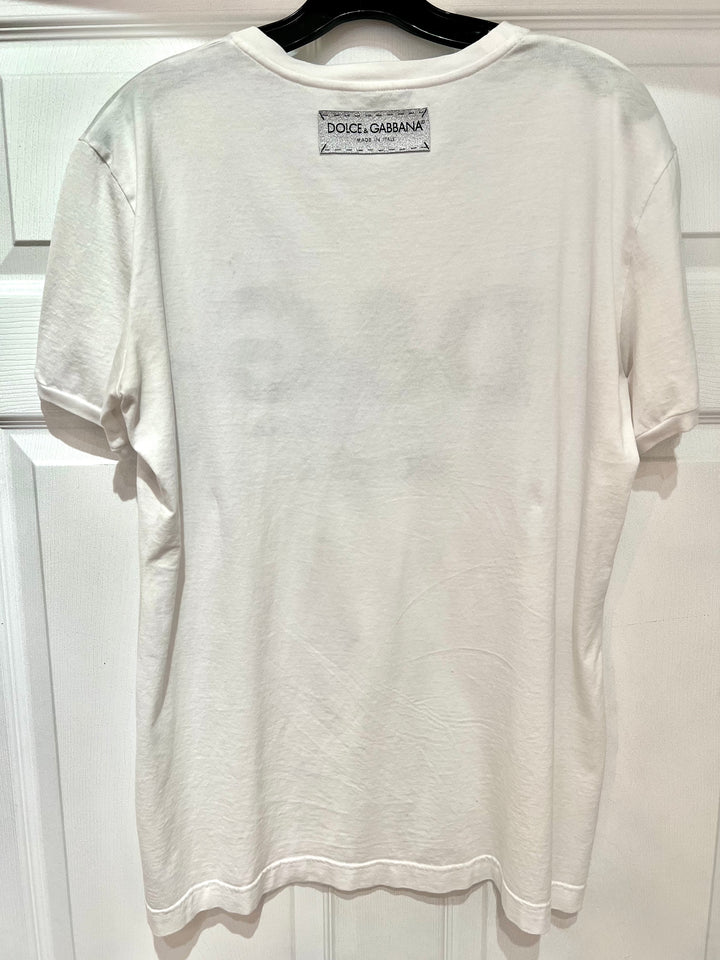 DOLCE &amp; GABBANA MODEL LOVE EMBROIDERY TEE