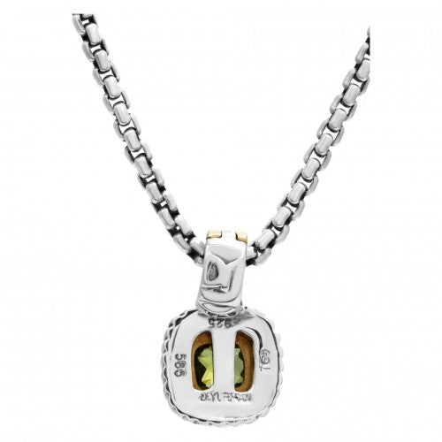 DAVID YURMAN ALBION PERIDOT ENHANCER PENDANT &amp; NECKLACE