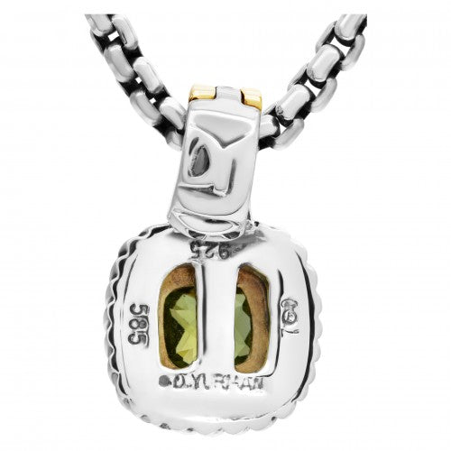 DAVID YURMAN ALBION PERIDOT ENHANCER PENDANT &amp; NECKLACE